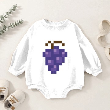 Discover Minimal Grape Design Baby Romper Sweatshirts