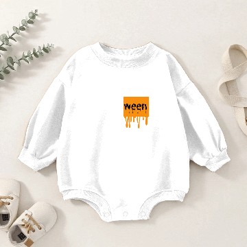 Discover Halloween Orange Logo Baby Romper Sweatshirts
