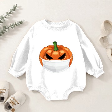 Discover Jack-o-Lantern Mask Halloween 2020 Baby Romper Sweatshirts