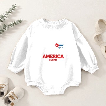 Discover Made in America With Cuban Parts Cuba USA Gift. Baby Romper Sweatshirts