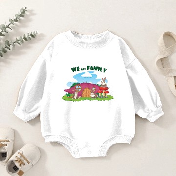 Discover We are Family Baby Romper Sweatshirts