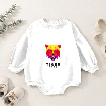 Discover Easy Tiger Big Cat Baby Romper Sweatshirts