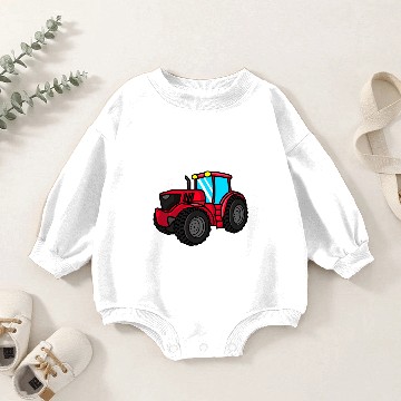 Discover Tractor agriculture children gift idea Baby Romper Sweatshirts