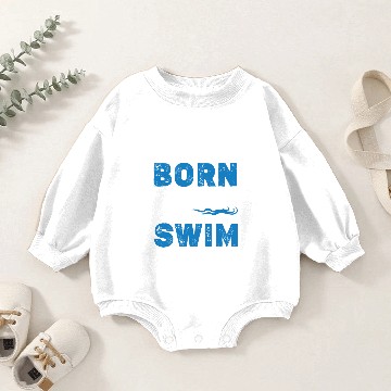 Discover Born To Swim Baby Romper Sweatshirts Gift