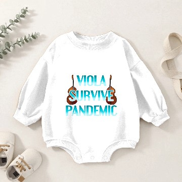 Discover Viola Music String Instrument Orchestra Gift Idea Baby Romper Sweatshirts