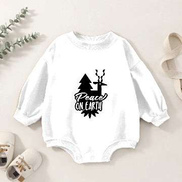 Discover Peace on Earth Baby Romper Sweatshirts