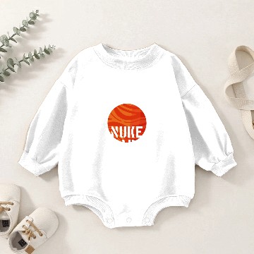 Discover ASTRONOMY / FUNNY STATEMENT: Nuke Mars Baby Romper Sweatshirts
