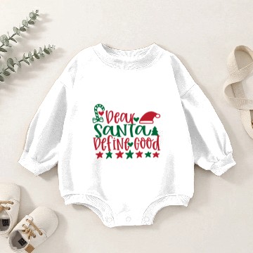 Discover Dear Santa Define Good Baby Romper Sweatshirts