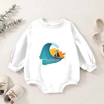 Discover We're in the Same Storm, But Not The Same Boat Baby Romper Sweatshirts
