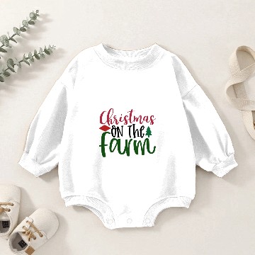 Discover Christmas Farm Baby Romper Sweatshirts