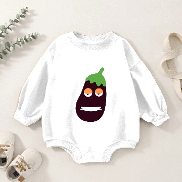 Discover bored eggplant Baby Romper Sweatshirts