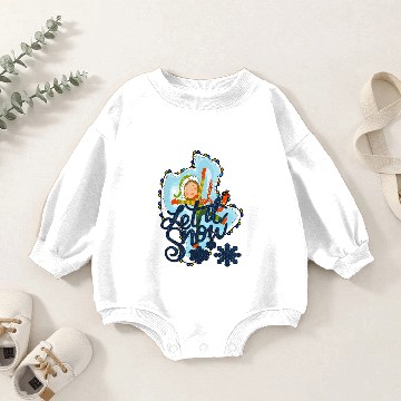 Discover Let it snow Baby Romper Sweatshirts