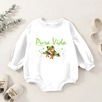 Discover Costa Rica Rain Forest Frog Souvenir Baby Romper Sweatshirts