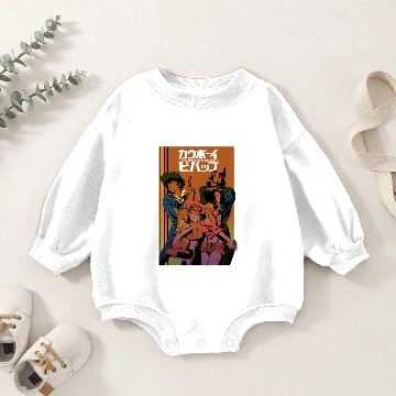 Discover Cow Bebop logo Baby Romper Sweatshirts