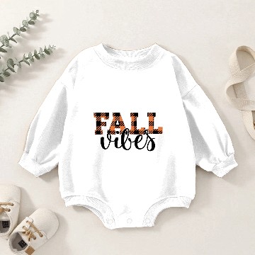 Discover Fall Vibes Baby Romper Sweatshirts