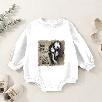 Discover Perfectly Broken SAND SQUARE Baby Romper Sweatshirts