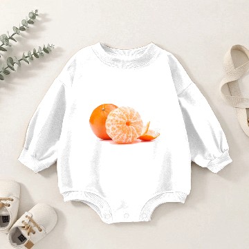 Discover Tangerine orange fruit Baby Romper Sweatshirts