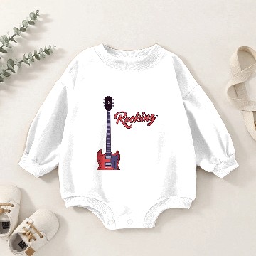 Discover Best Dad Ever Musician Guitar Tabs Father's Day Baby Romper Sweatshirts