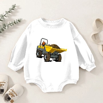 Discover Front dump truck Baby Romper Sweatshirts