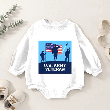Discover U.S. Army Veteran Baby Romper Sweatshirts