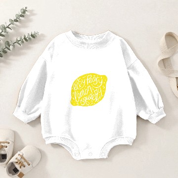 Discover Easy Peasy Lemon Squeezy Fruit Funny Baby Romper Sweatshirts