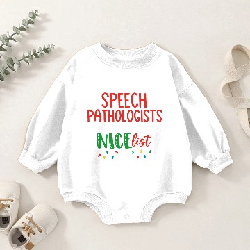 Discover Christmas SLP speech pathologist Baby Romper Sweatshirts