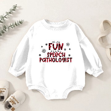 Discover Christmas SLP speech pathologist Baby Romper Sweatshirts