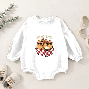 Discover Nug Life Thug Life for Nuggets Lovers Baby Romper Sweatshirts
