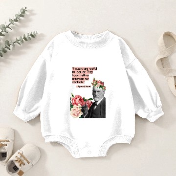 Discover Sigmund Freud Collage Art Baby Romper Sweatshirts