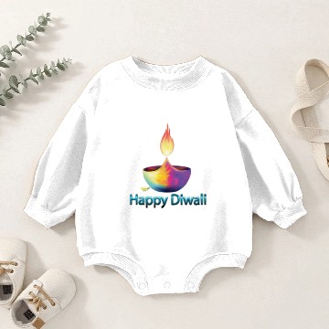 Discover Happy Diwali Baby Romper Sweatshirts