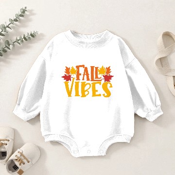 Discover Fall Vibes Baby Romper Sweatshirts