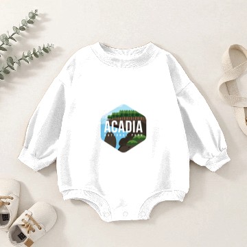 Discover Acadia National Park Baby Romper Sweatshirts