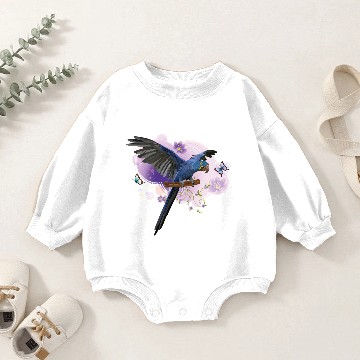 Discover Macaw Baby Romper Sweatshirts
