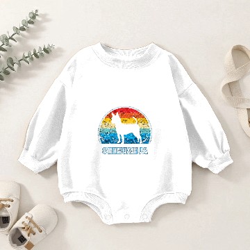 Discover Smooth Chihuahua Vintage Design Dog Baby Romper Sweatshirts