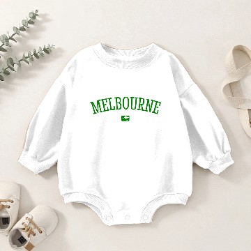 Discover Melbourne - Australia - Down Under Kangaroo Koala Baby Romper Sweatshirts