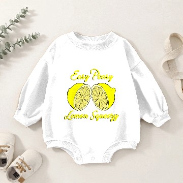Discover Easy Peasy Lemon Squeezy Lemons Baby Romper Sweatshirts