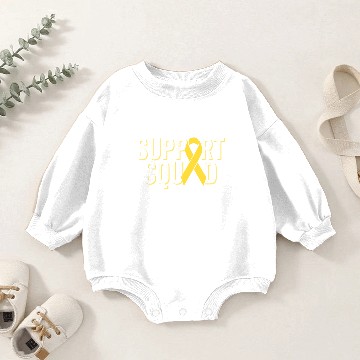 Discover Support Squad | Sarcoma Bone Cancer Awareness Baby Romper Sweatshirts
