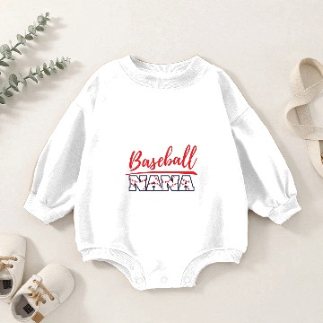 Discover Baseball Inspired Nana Grandma Baby Romper Sweatshirts