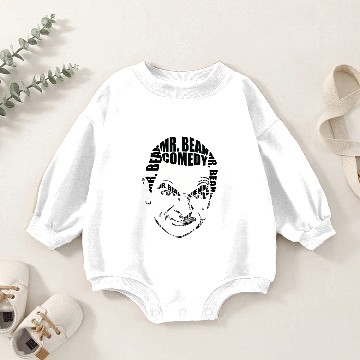 Discover Calligram - Rowan Atkinson As Mr Bean Baby Romper Sweatshirts