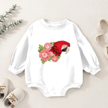 Discover Macaw Baby Romper Sweatshirts