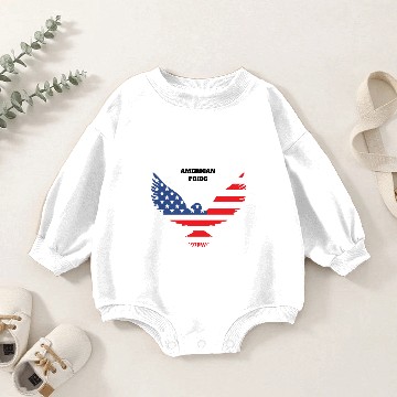 Discover AMERICAN PRIDE eagle Baby Romper Sweatshirts