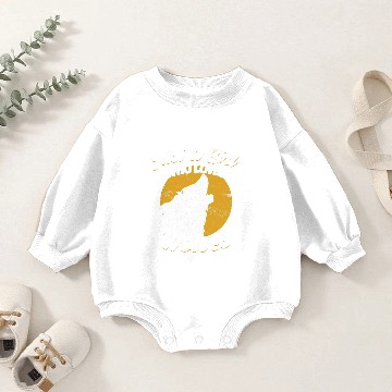 Discover Evil Wolf Face Moon Wolves Gift Baby Romper Sweatshirts