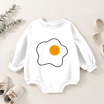 Discover fried egg Baby Romper Sweatshirts