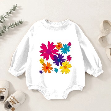 Discover A floral bed of daisy flowers. Baby Romper Sweatshirts