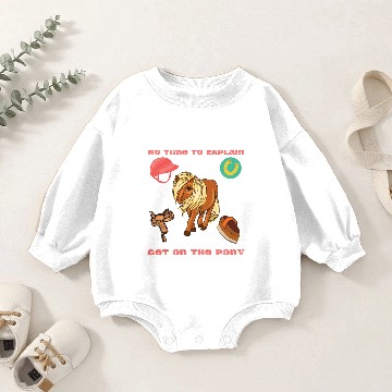 Discover Pony gift idea rider saying Shetland pony Baby Romper Sweatshirts