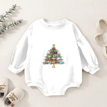 Discover Christmas Tree Vehicles Camping Baby Romper Sweatshirts