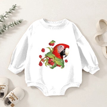 Discover Macaw Baby Romper Sweatshirts