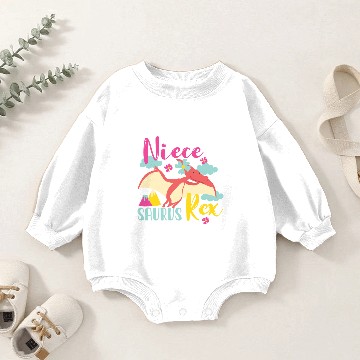 Discover Niece Dino gift Baby Romper Sweatshirts
