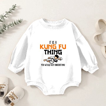 Discover its a kung fu think Baby Romper Sweatshirts