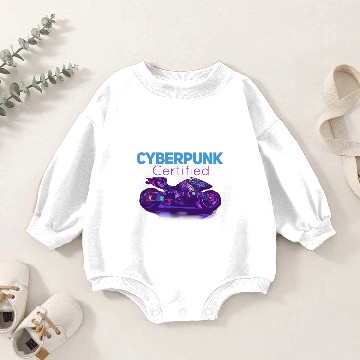 Discover Cyberpunk Certified v4 Baby Romper Sweatshirts